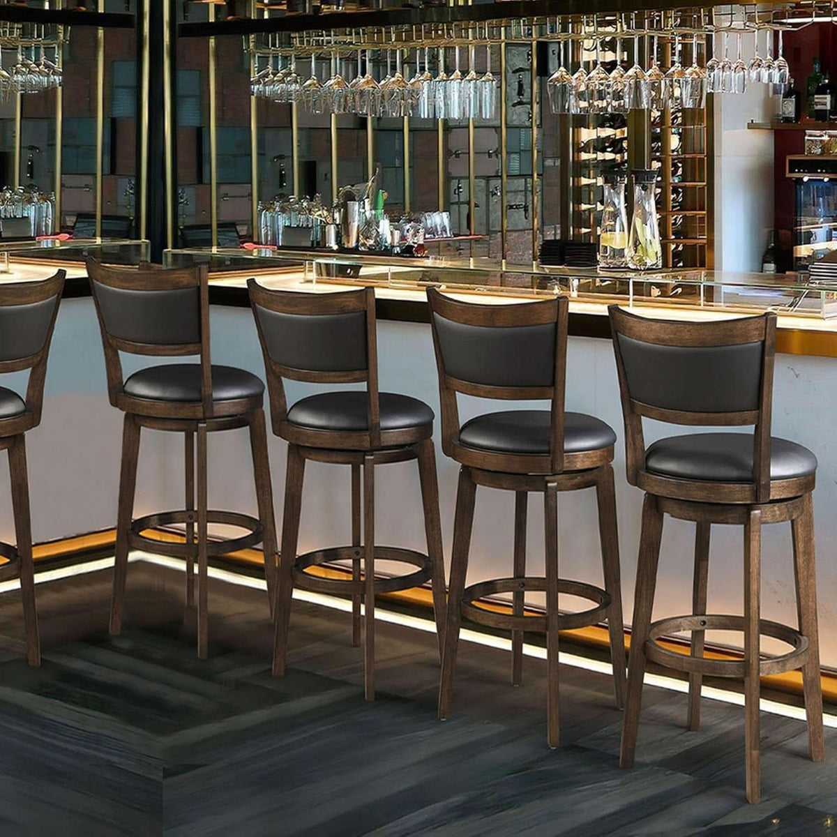 32 Inch Tall Swivel Bar Stools Set of Four