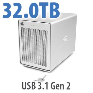 32.0TB OWC Mercury Elite Pro Quad RAID 5 4-Drive HDD Storage Solution