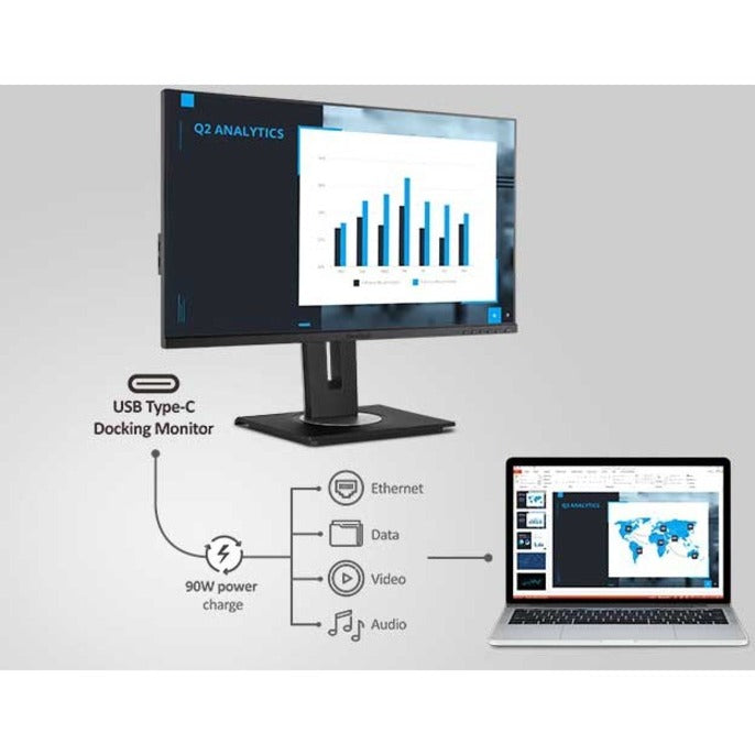 34 Inch Ultrawide Monitor - USB-C Docking Display (90W) | ViewSonic VG3456