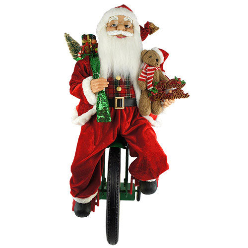 36" Animated Tricycle Santa