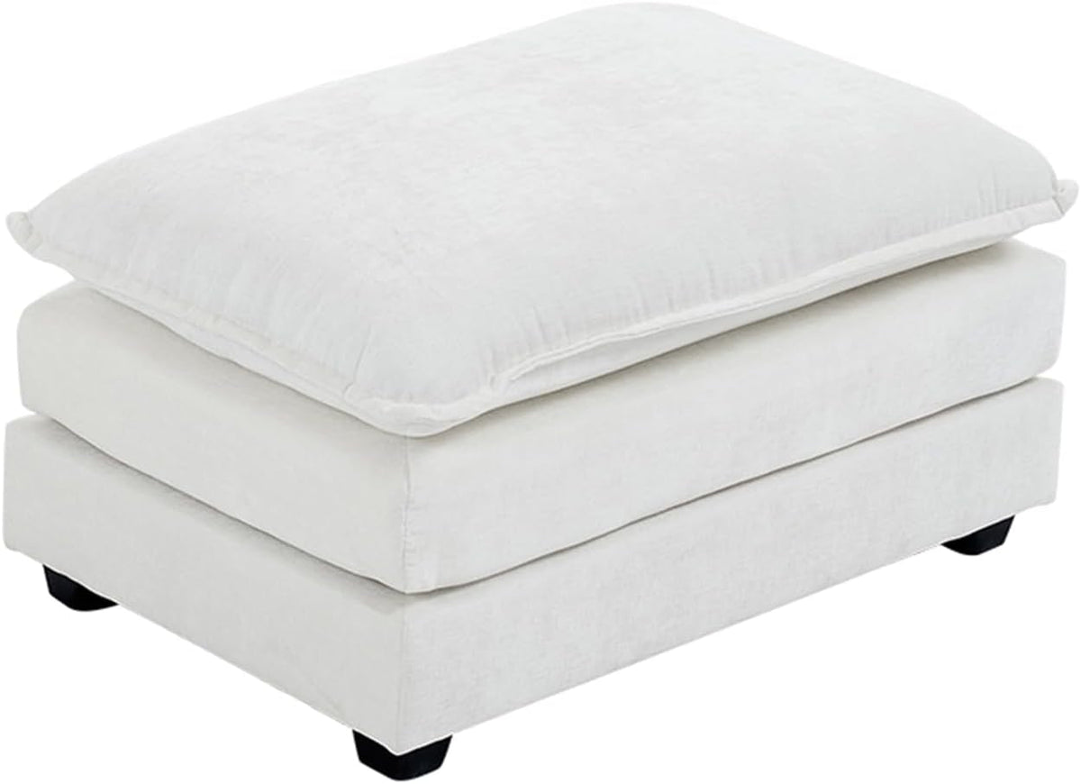 36.6 Inch Cream Ottoman Living Room Furniture Luxurious