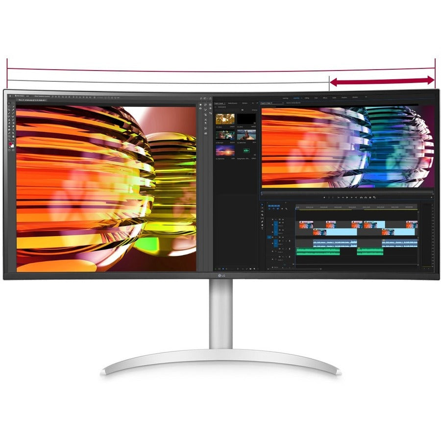 38 Inch Monitor Curved - LG UltraWide IPS QHD+ Display | Tecisoft 38BP85C-W