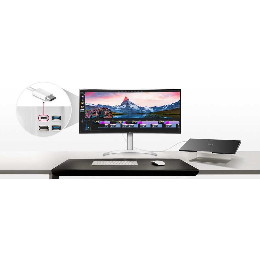 38 Inch Monitor Curved - LG UltraWide IPS QHD+ Display | Tecisoft 38BP85C-W