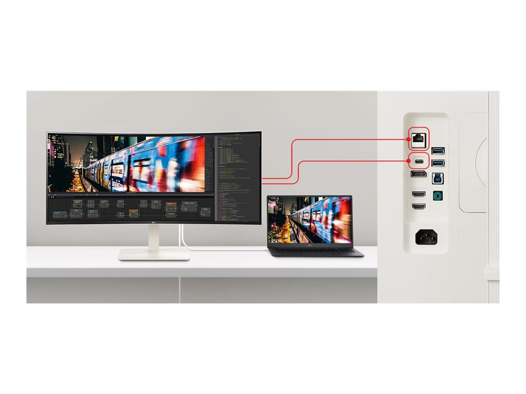 38 Inch Monitor Curved - UltraWide QHD+ Gaming Display | LG Electronics 38BR85QC-W
