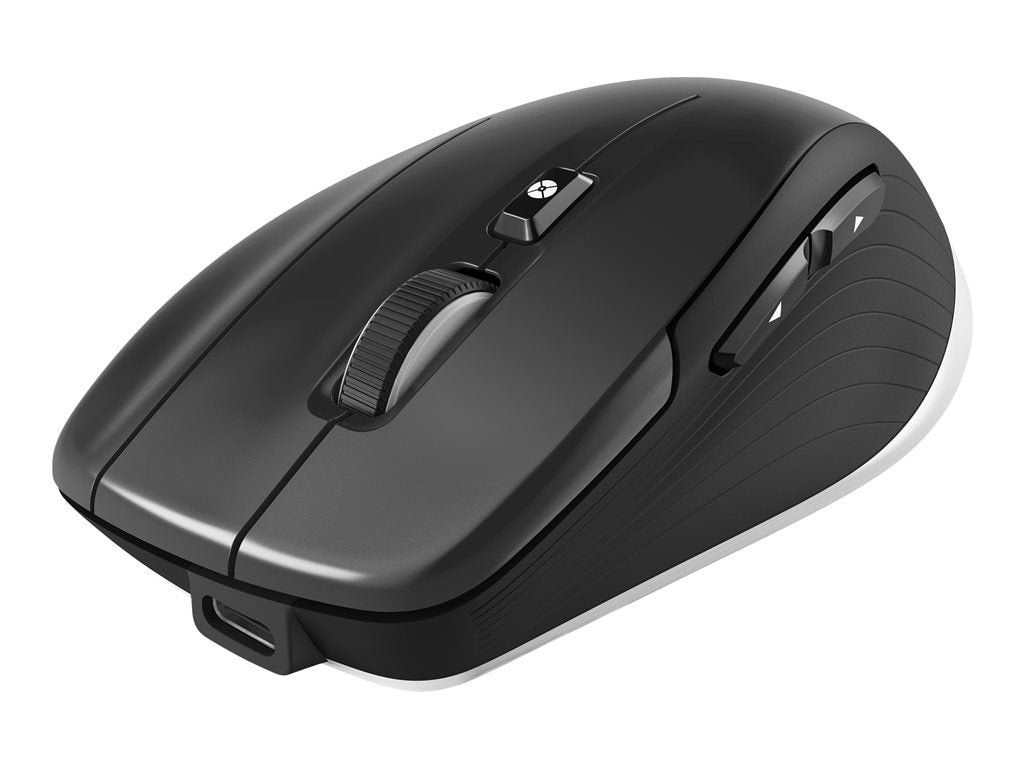 3Dconnexion CadMouse Compact Wireless - Mouse - ergonomic - optical - 7 buttons - wireless, wired - Bluetooth, 2.4 GHz,