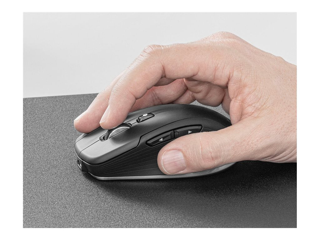 3Dconnexion CadMouse Compact Wireless - Mouse - ergonomic - optical - 7 buttons - wireless, wired - Bluetooth, 2.4 GHz,