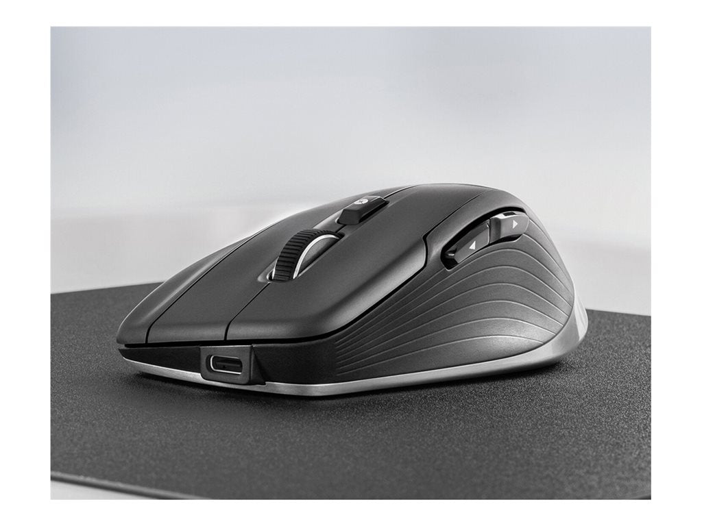 3Dconnexion CadMouse Compact Wireless - Mouse - ergonomic - optical - 7 buttons - wireless, wired - Bluetooth, 2.4 GHz,