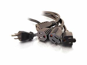 3Ft 16 Awg 1-To-4 Power Cord Splitter (1 Nema 5-15P To 4 Nema 5-15R) (Taa Compli