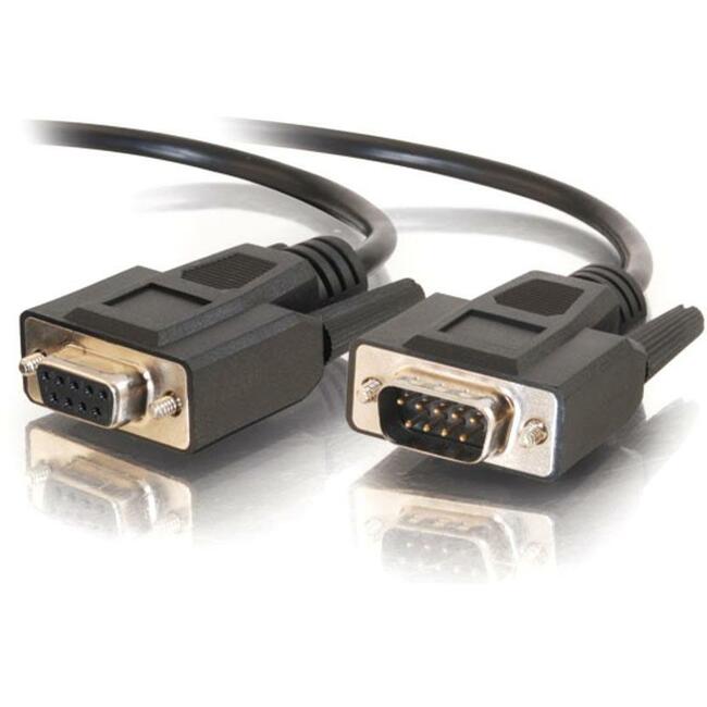 3Ft Db9 M/F Serial Rs232 Extension Cable - Black