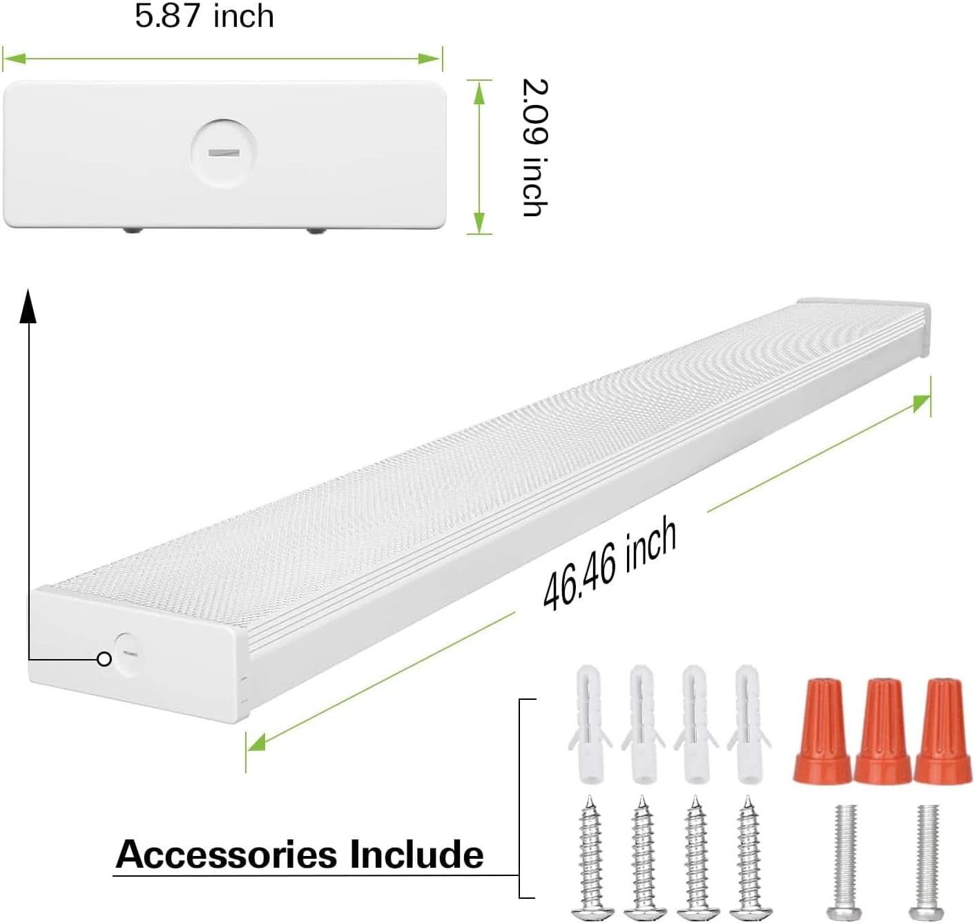 4 Foot LED Wraparound Light With Selectable Wattages