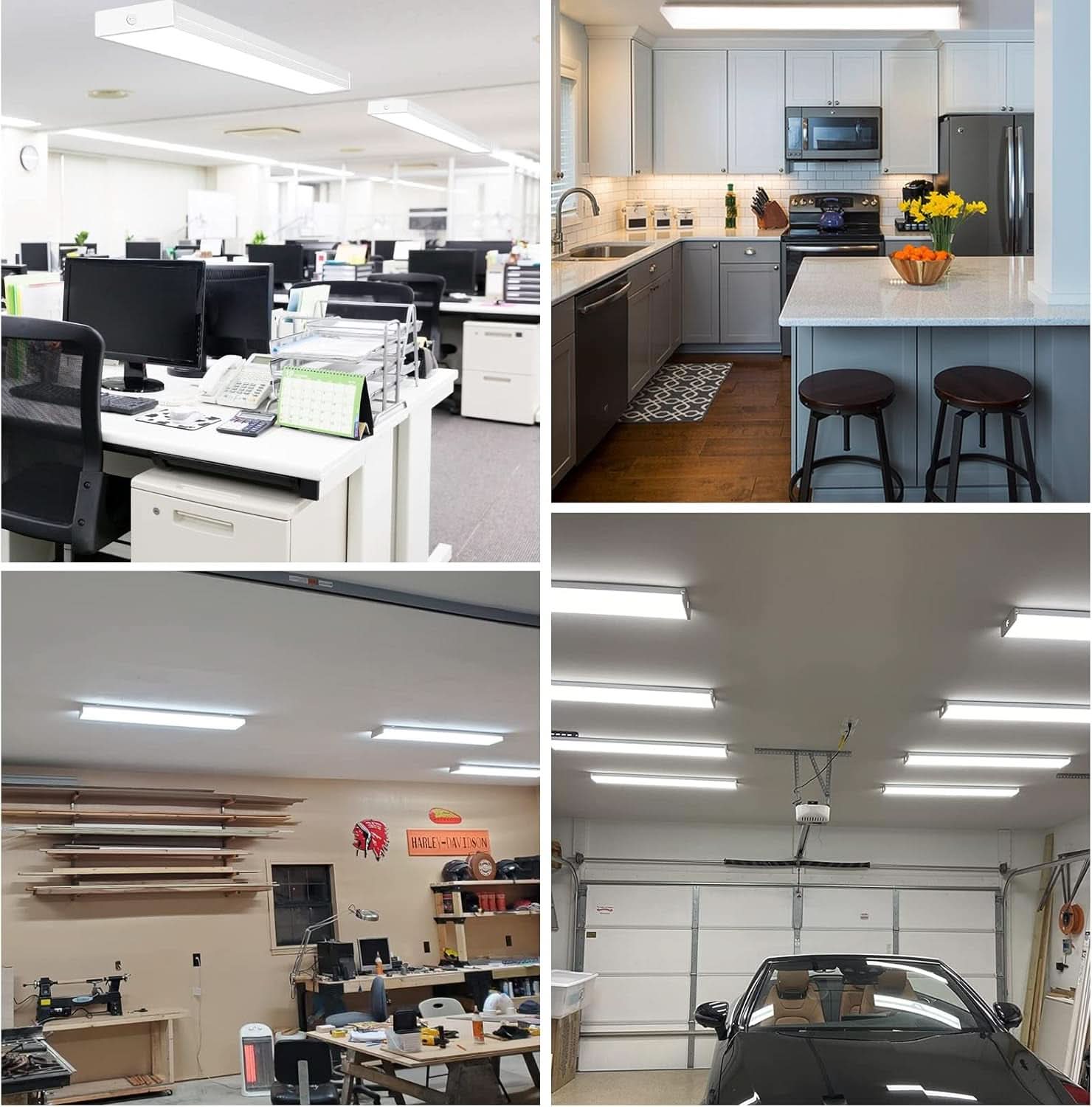 4 Foot LED Wraparound Light With Selectable Wattages