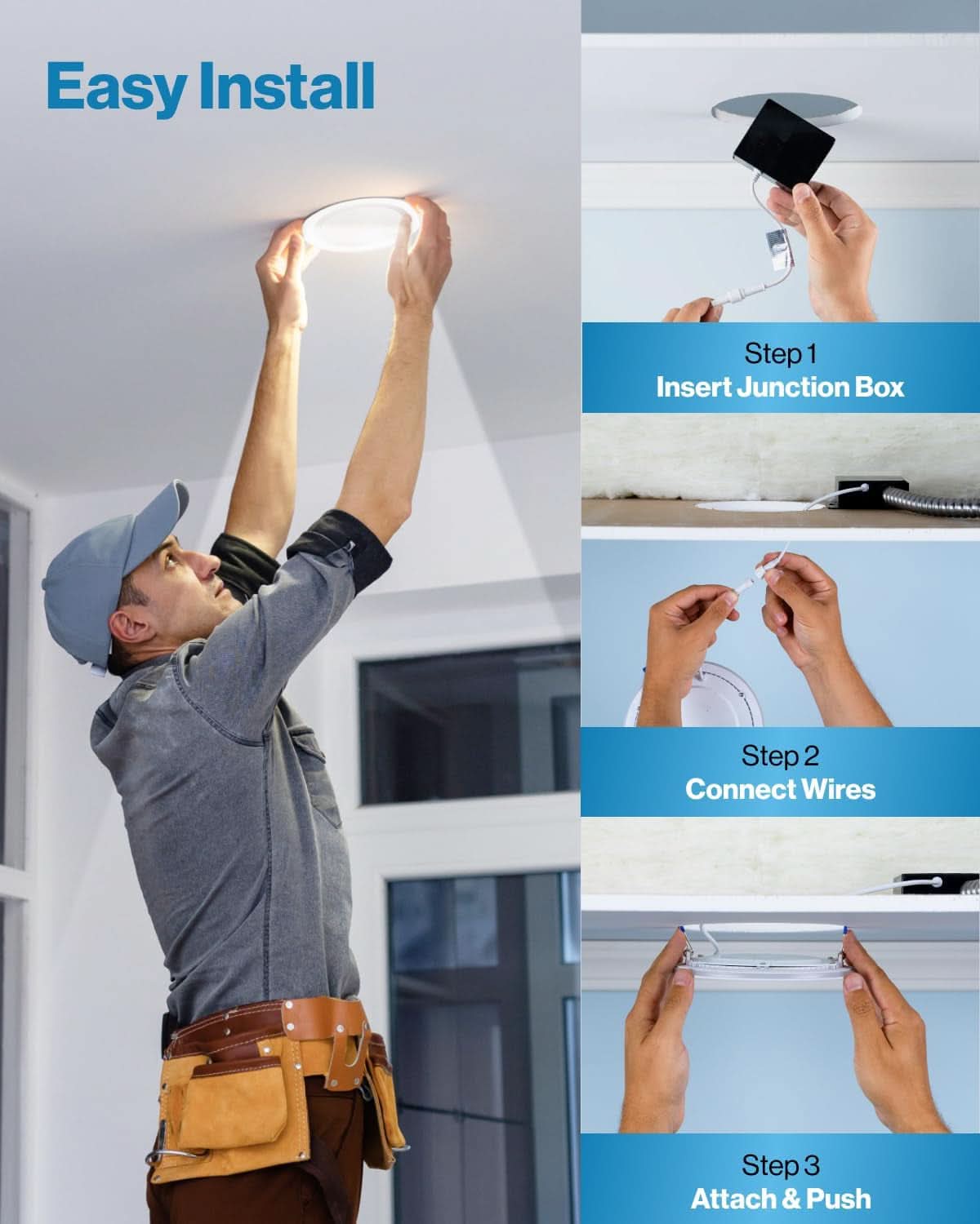 4-Inch Canless LED Recessed Lighting Dimmable 24 Pack