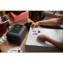 4-Inch Thermal Transfer Desktop Printer Wi-Fi Bluetooth 203 DPI Brother TD4650TNWB | TecISoft