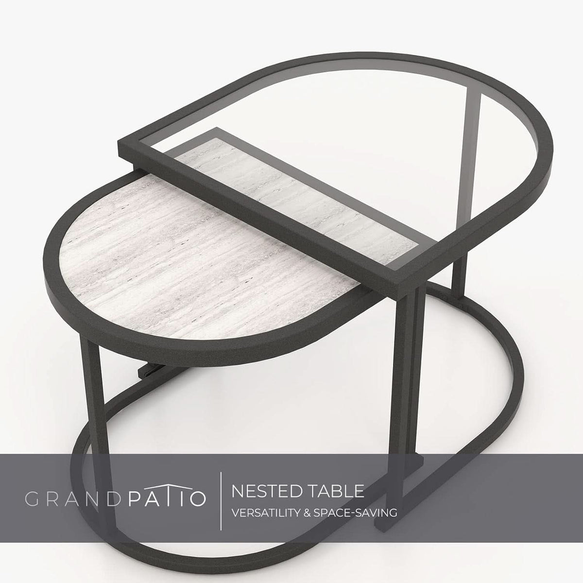 4 Piece Outdoor Wicker Conversation Set With 2 Chairs