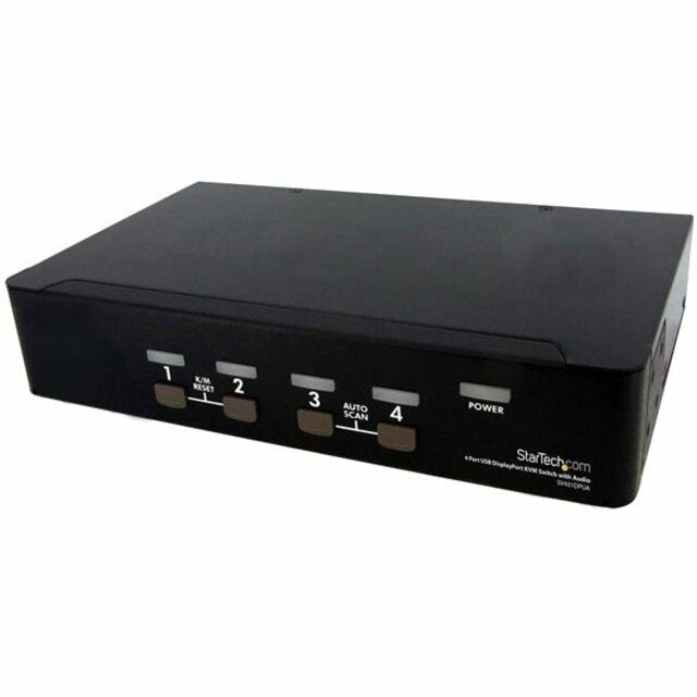4 Port USB DisplayPort KVM Switch with Audio - Professional Multi-Computer Control | StarTech.com SV431DPUA