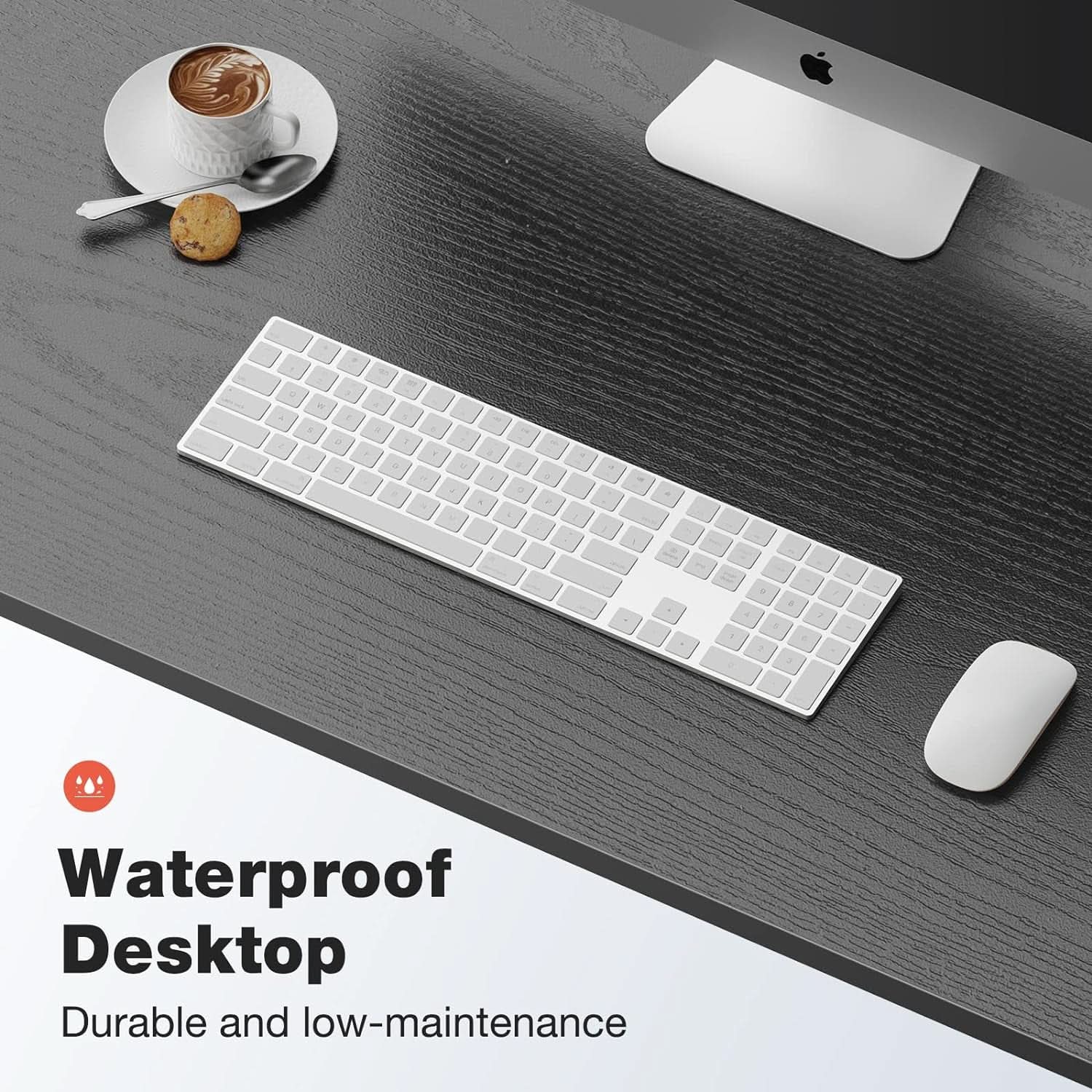 40 Inch Computer Desk With Storage Hooks For Home Office