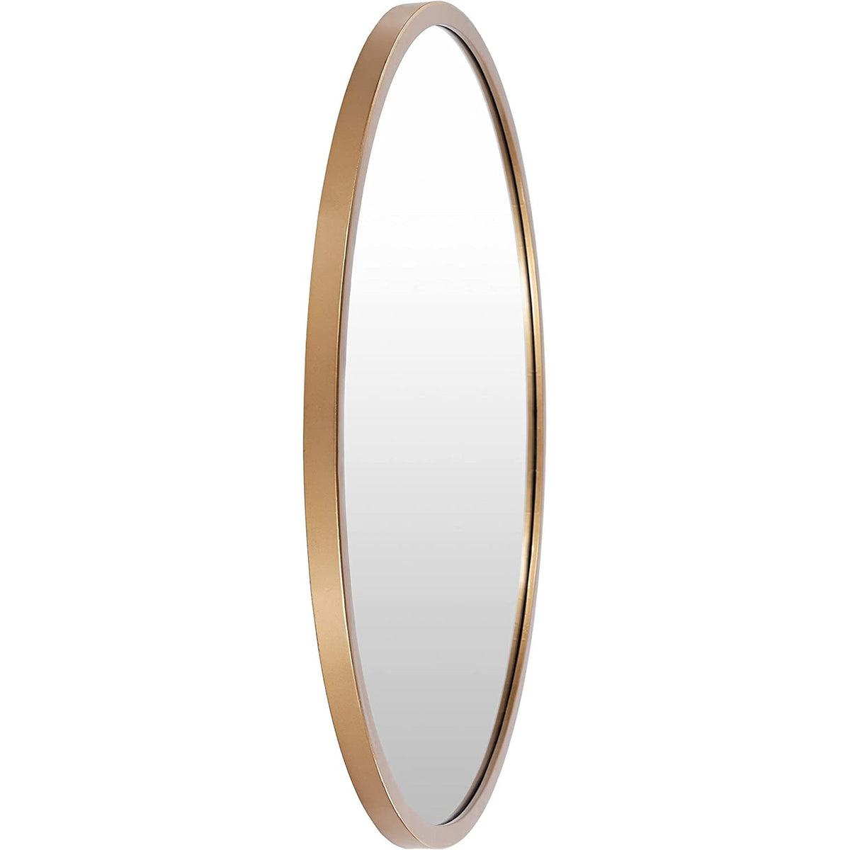 40 Inch Gold Round Wall Mirror for Living Room Decor