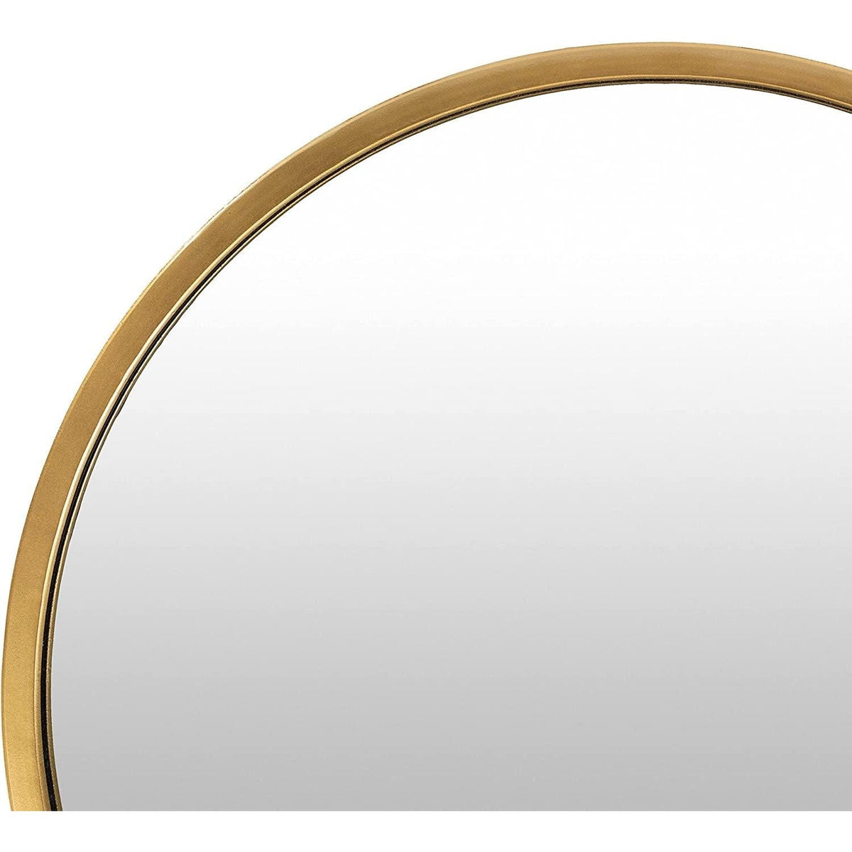 40 Inch Gold Round Wall Mirror for Living Room Decor