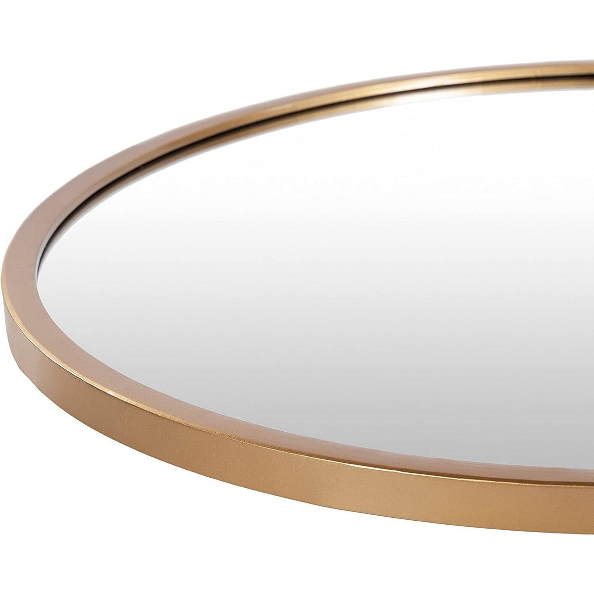 40 Inch Gold Round Wall Mirror for Living Room Decor