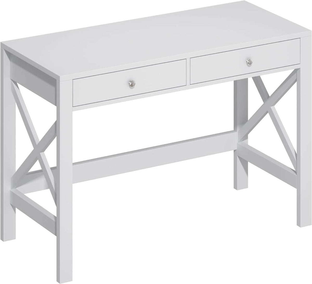 40 Inch White Computer Desk For Home Office Use And Study