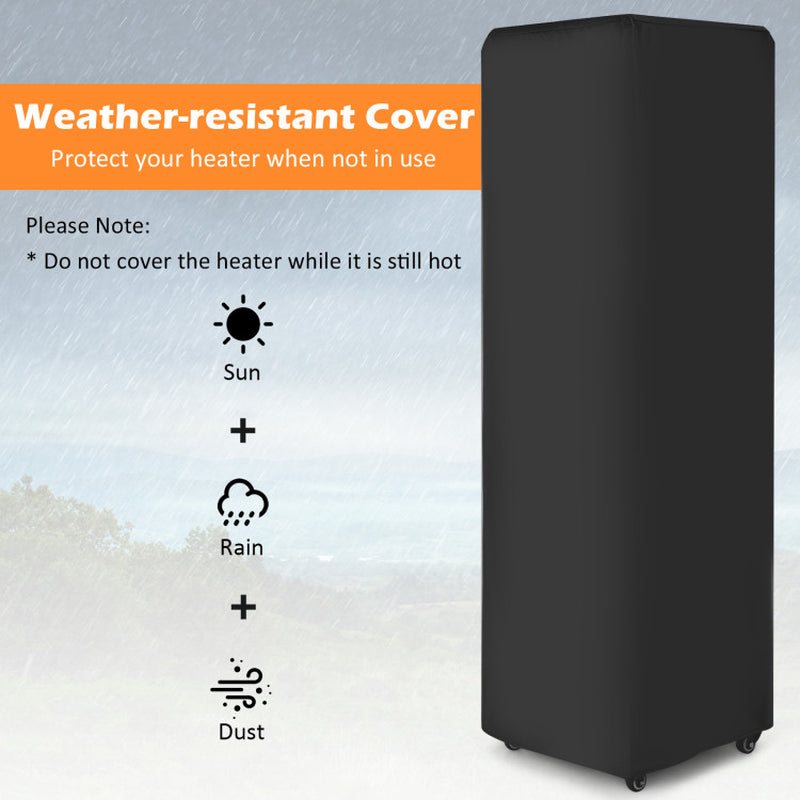 41000 BTU Propane Patio Heater With Metal Hood For Outdoor Use