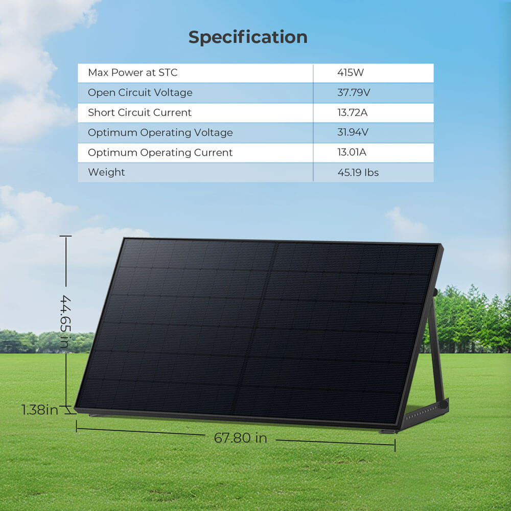 415W Bifacial PERC Solar Panel | SGP-415-BBS (31 PANELS) UL61730 CEC Listed
