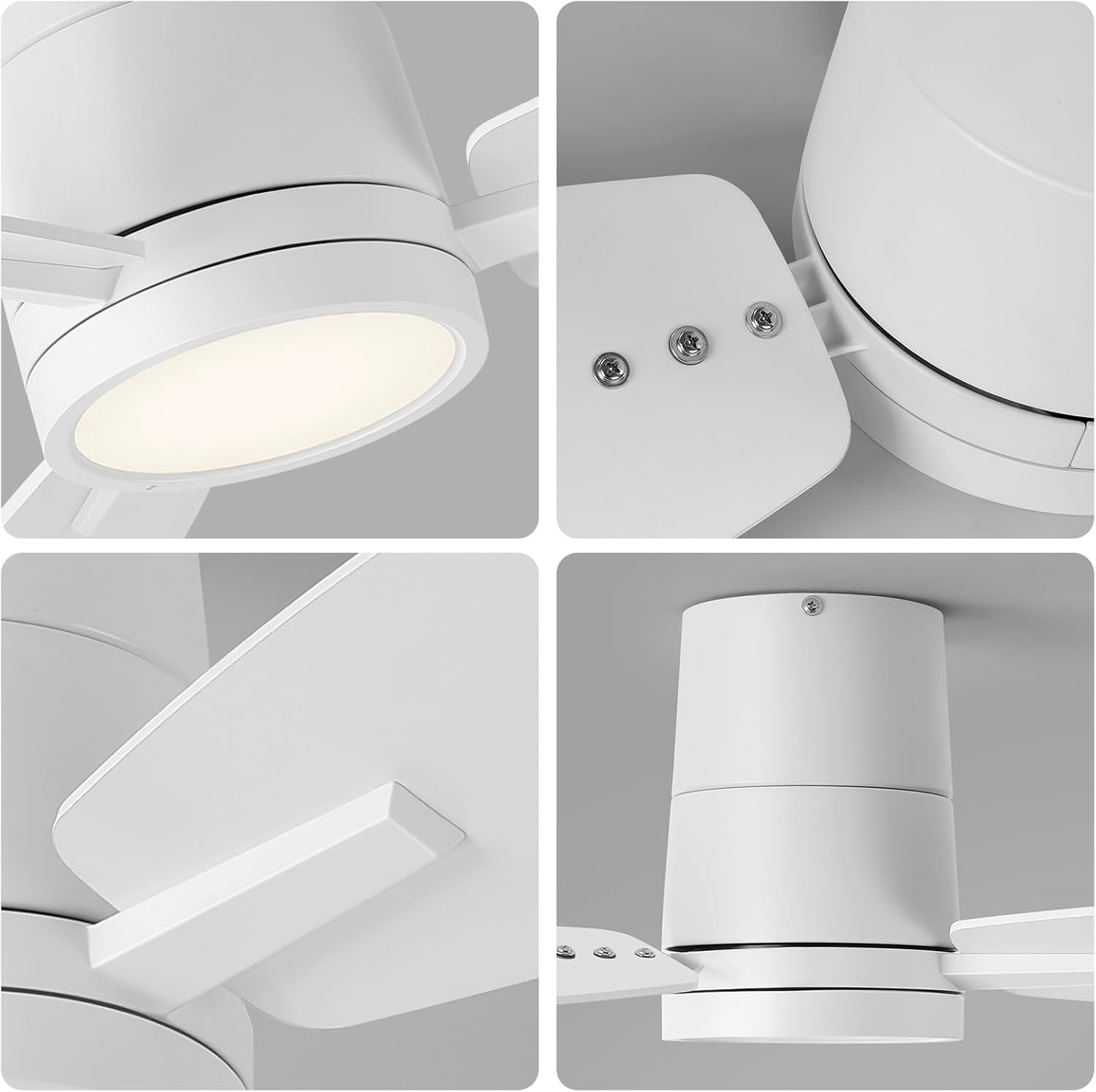 42 Inch Ceiling Fan With Remote And Dimmable LED Light