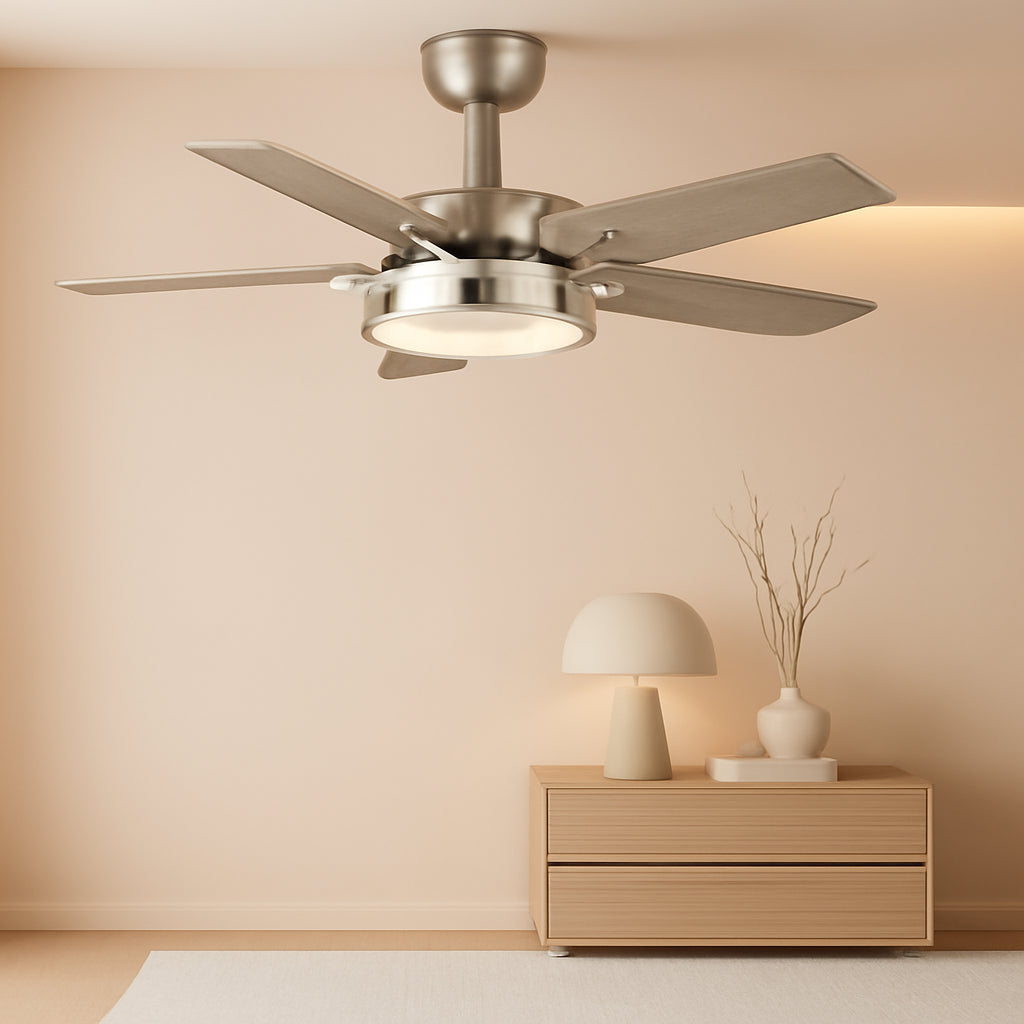 42 Inch Ceiling Fan With Remote Control And Dimmable LED