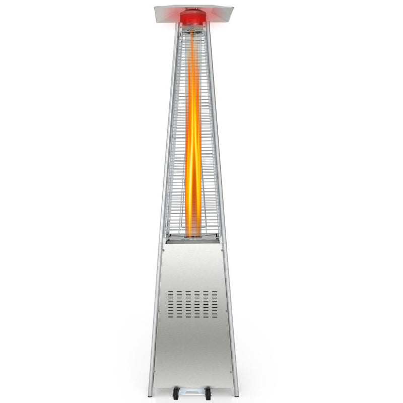 42000 BTU Pyramid Patio Heater With Wheels For Outdoor