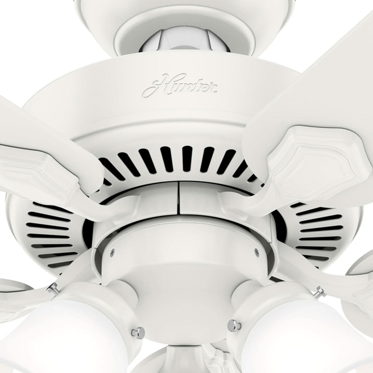 44 Inch Indoor Ceiling Fan With LED Lights Quiet Motor