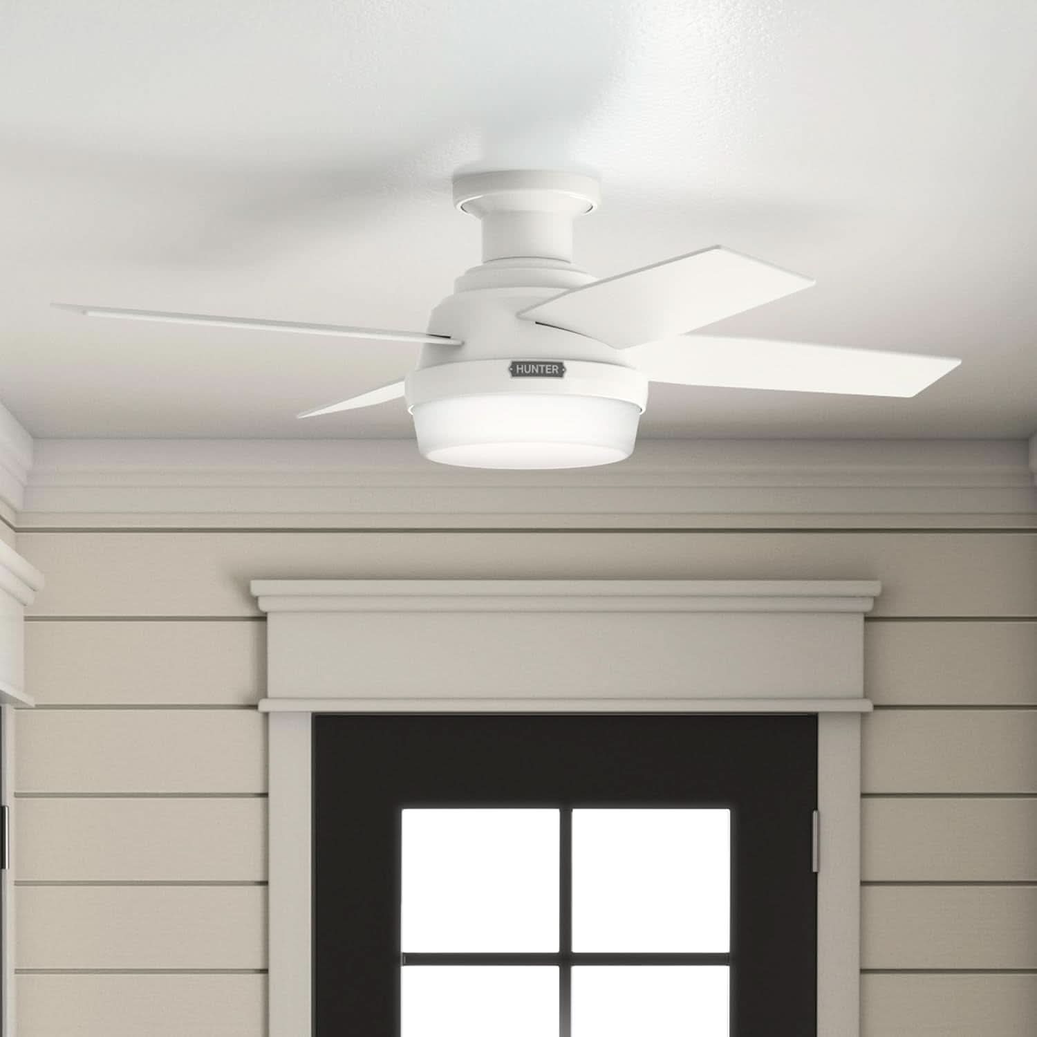 44-Inch LED Low-Profile Ceiling Fan With Remote Control