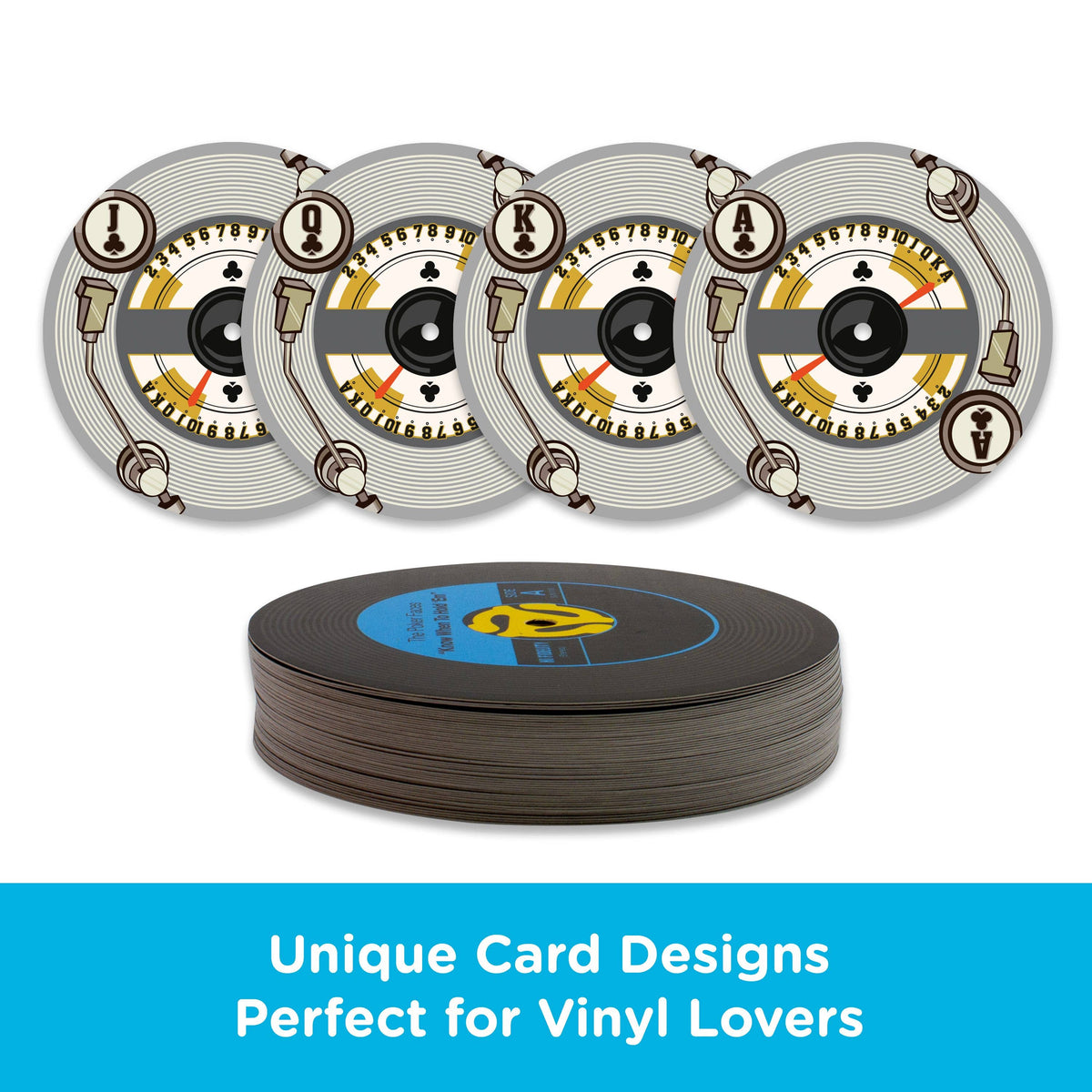 45 Record Shaped Playing Cards