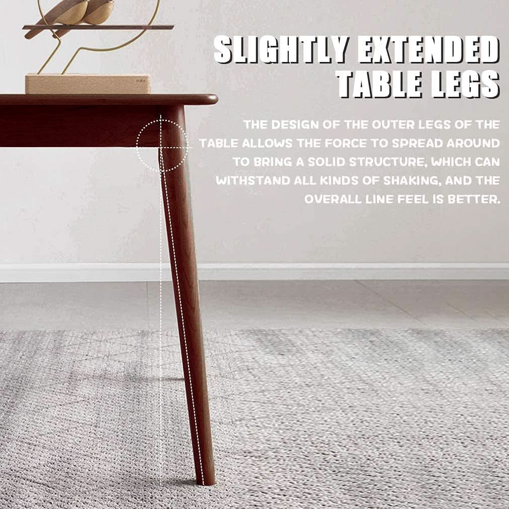 47 Inch Dining Table Natural Finish for Small Spaces