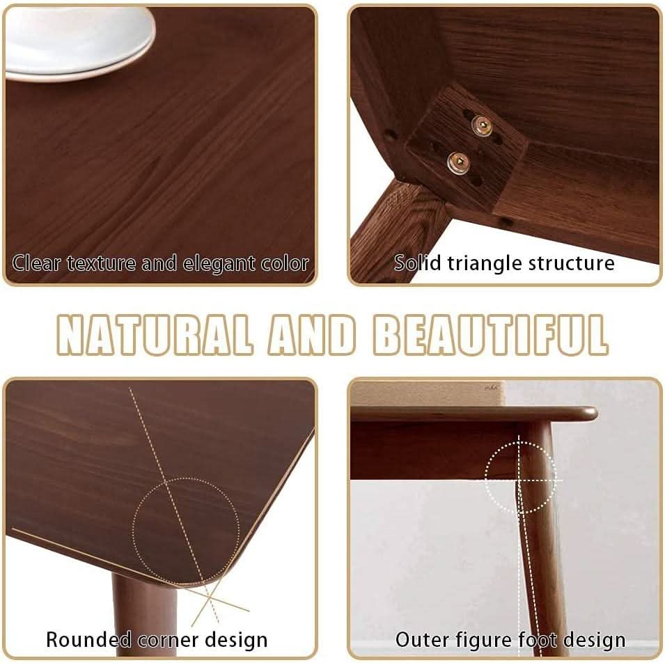 47 Inch Dining Table Natural Finish for Small Spaces