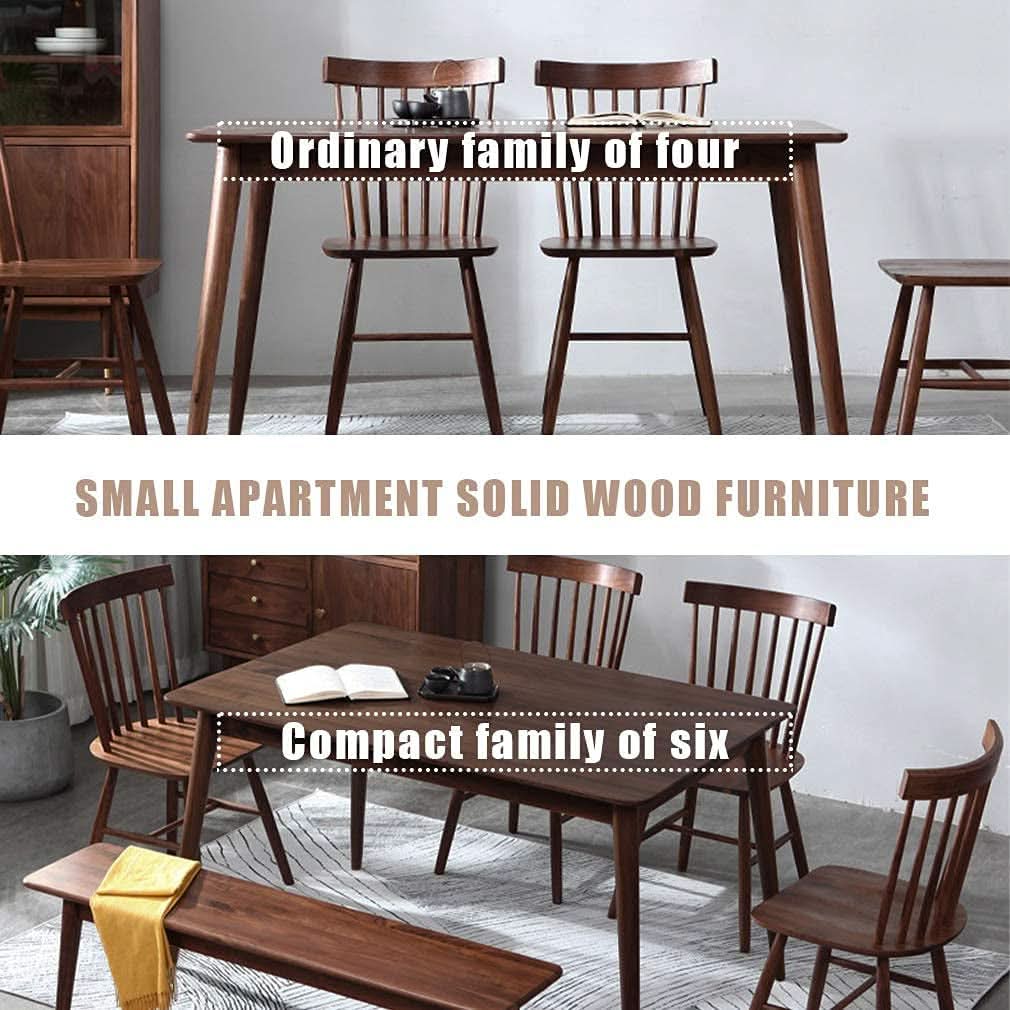 47 Inch Dining Table Natural Finish for Small Spaces