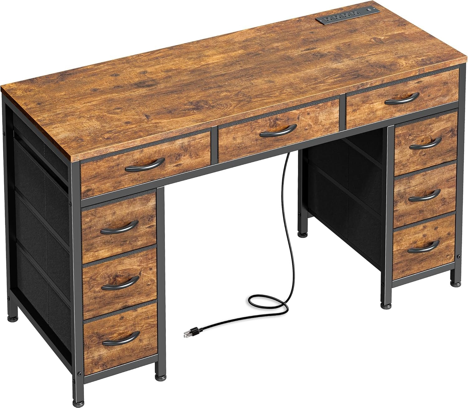 47 Inch Office Desk With USB Charging Outlets For Home Office