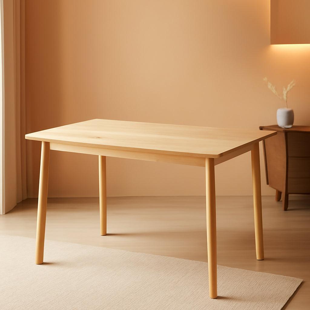 47.2 Inch Solid Wood Dining Table Mid Century Modern