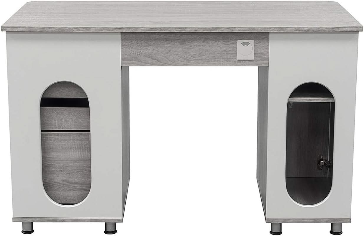47.5 Inch Computer Desk Keyboard Tray File Cabinet