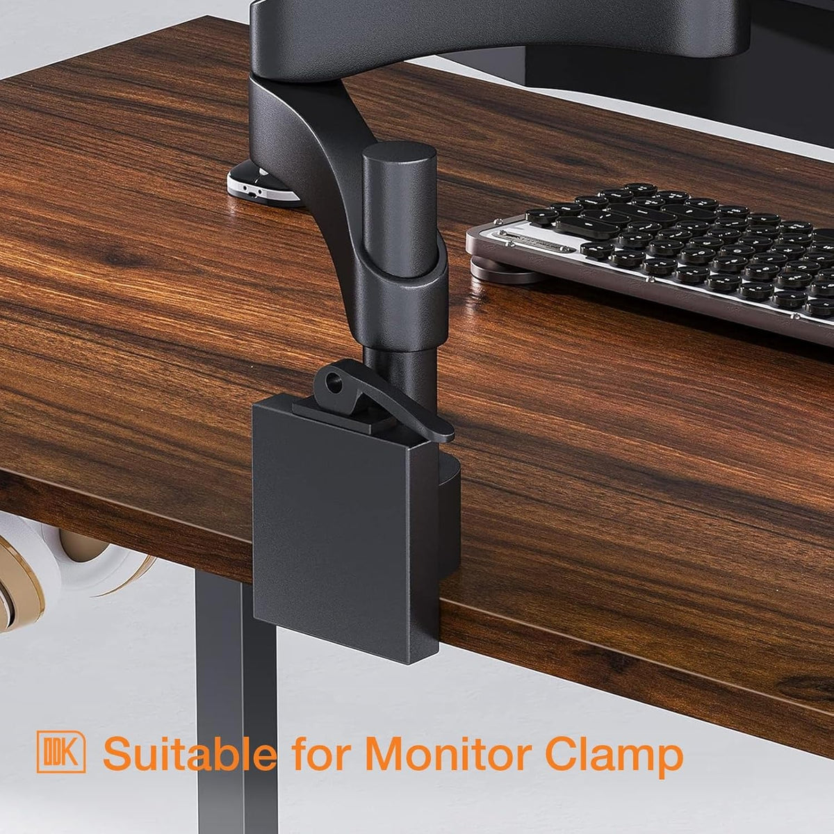 48 Inch Brown Gaming Desk With Storage And Headphone Hook