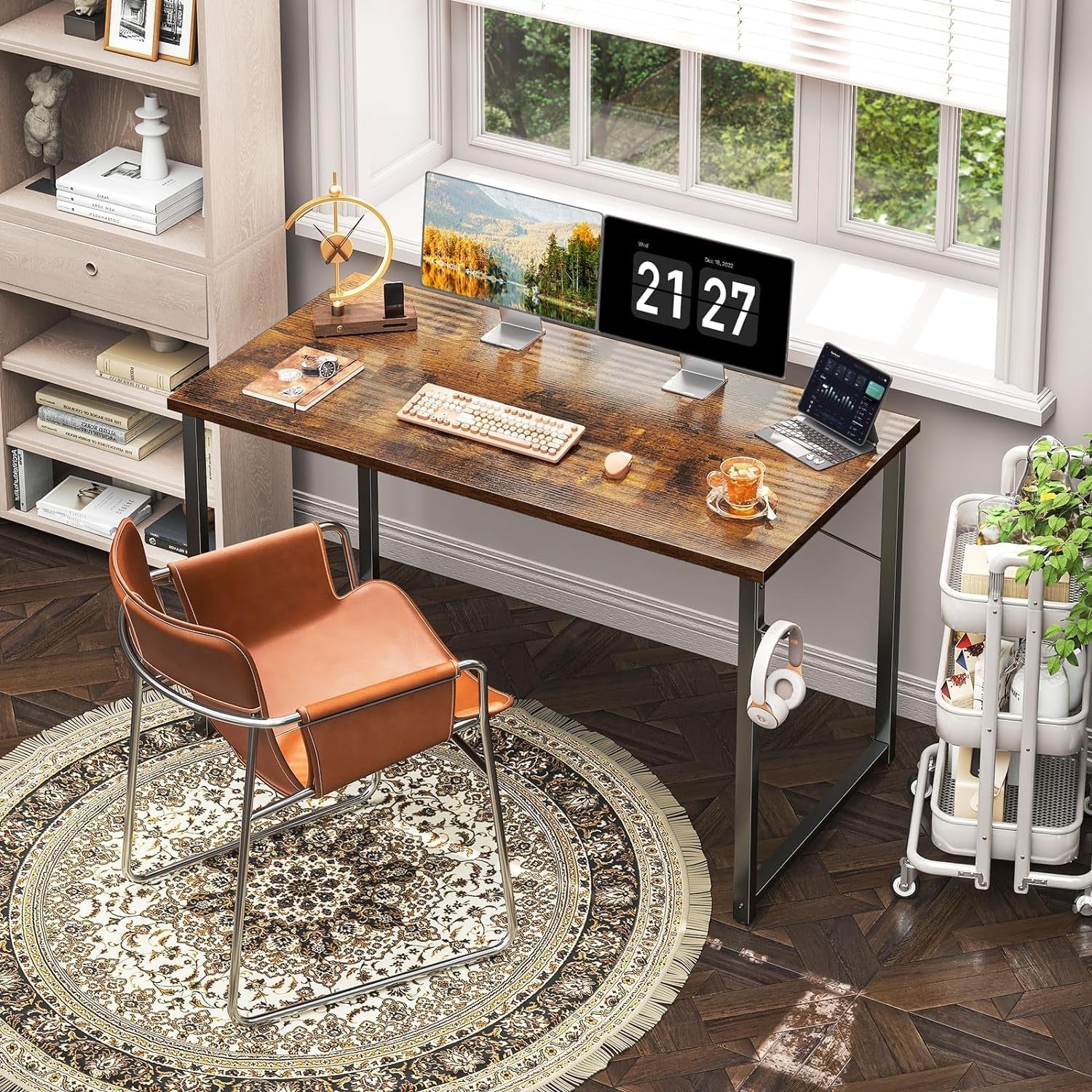 48 Inch Computer Desk Vintage Writing Desk For Home Office