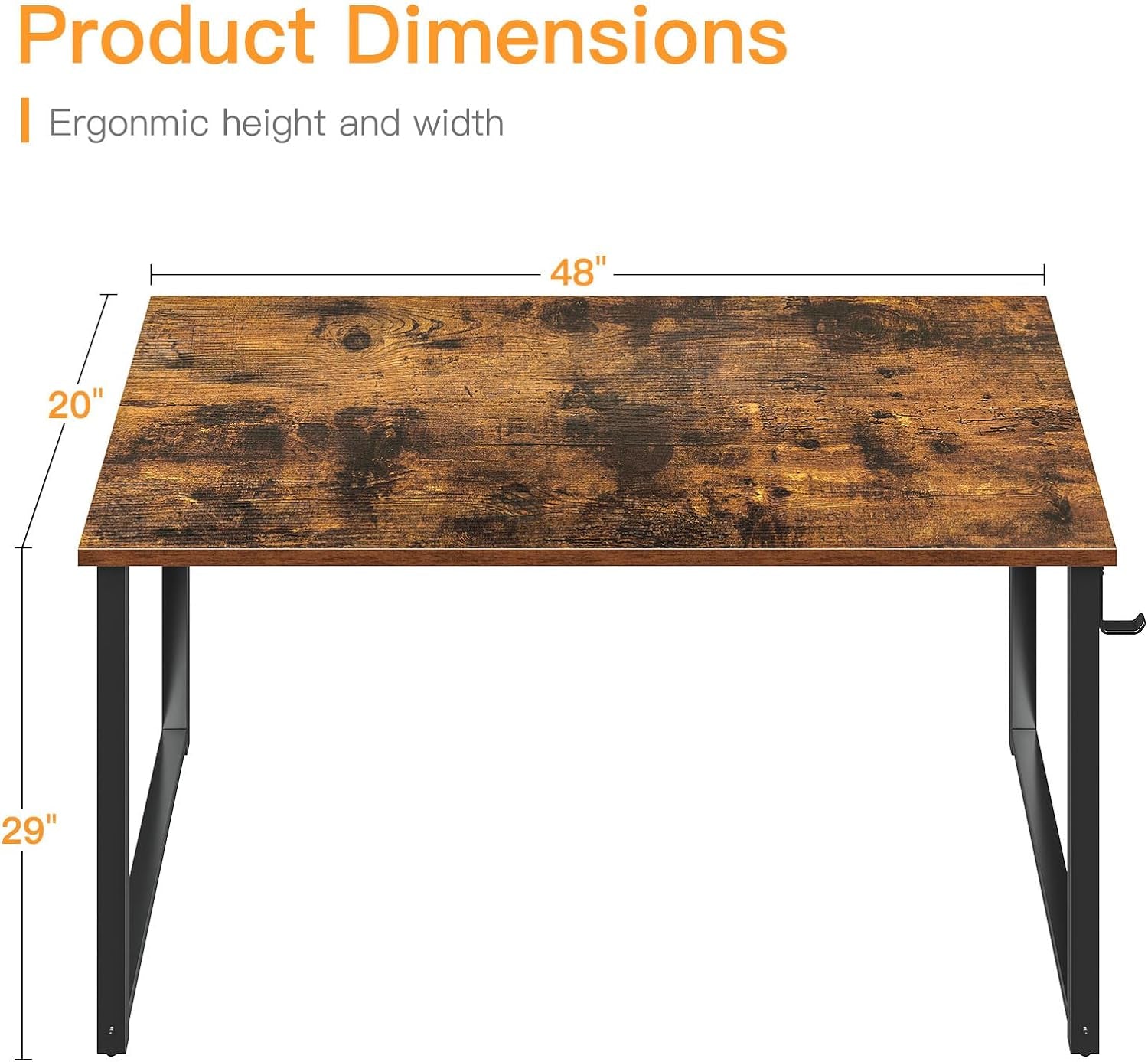 48 Inch Computer Desk Vintage Writing Desk For Home Office