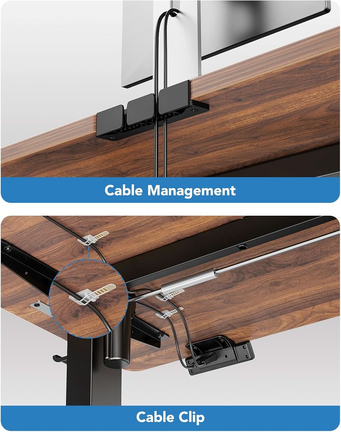 48 Inch Electric Standing Desk With Adjustable Height And Memory Settings