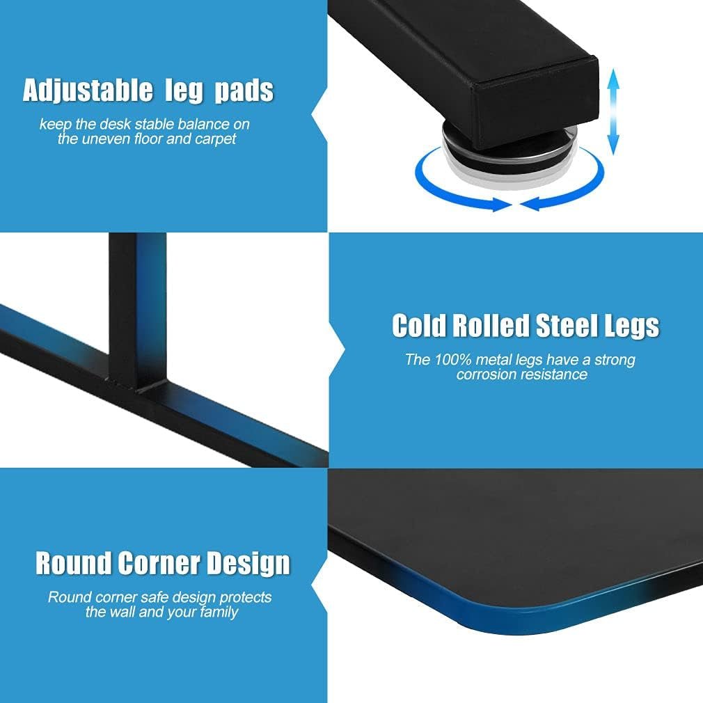 48 Inch Standing Desk Adjustable Height Ergonomic Computer Desk