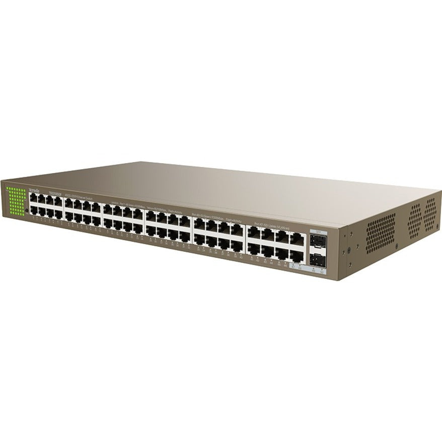 48-Port Gigabit Switch - TENDA TEG1050F with 2 SFP Fiber Uplinks | Tecisoft