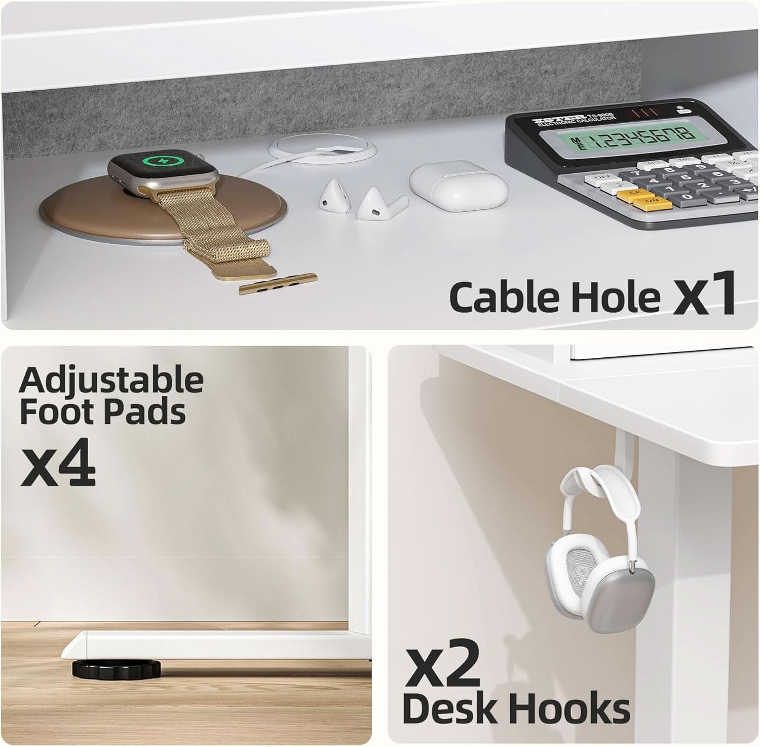 48 X 24 Inch Standing Desk With Drawers Adjustable Height