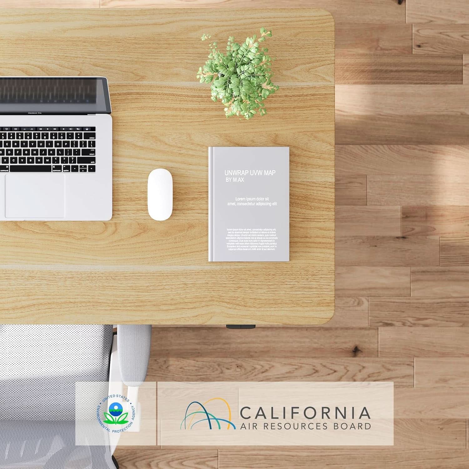 48 X 24 Standing Desk Height Adjustable White Frame Maple