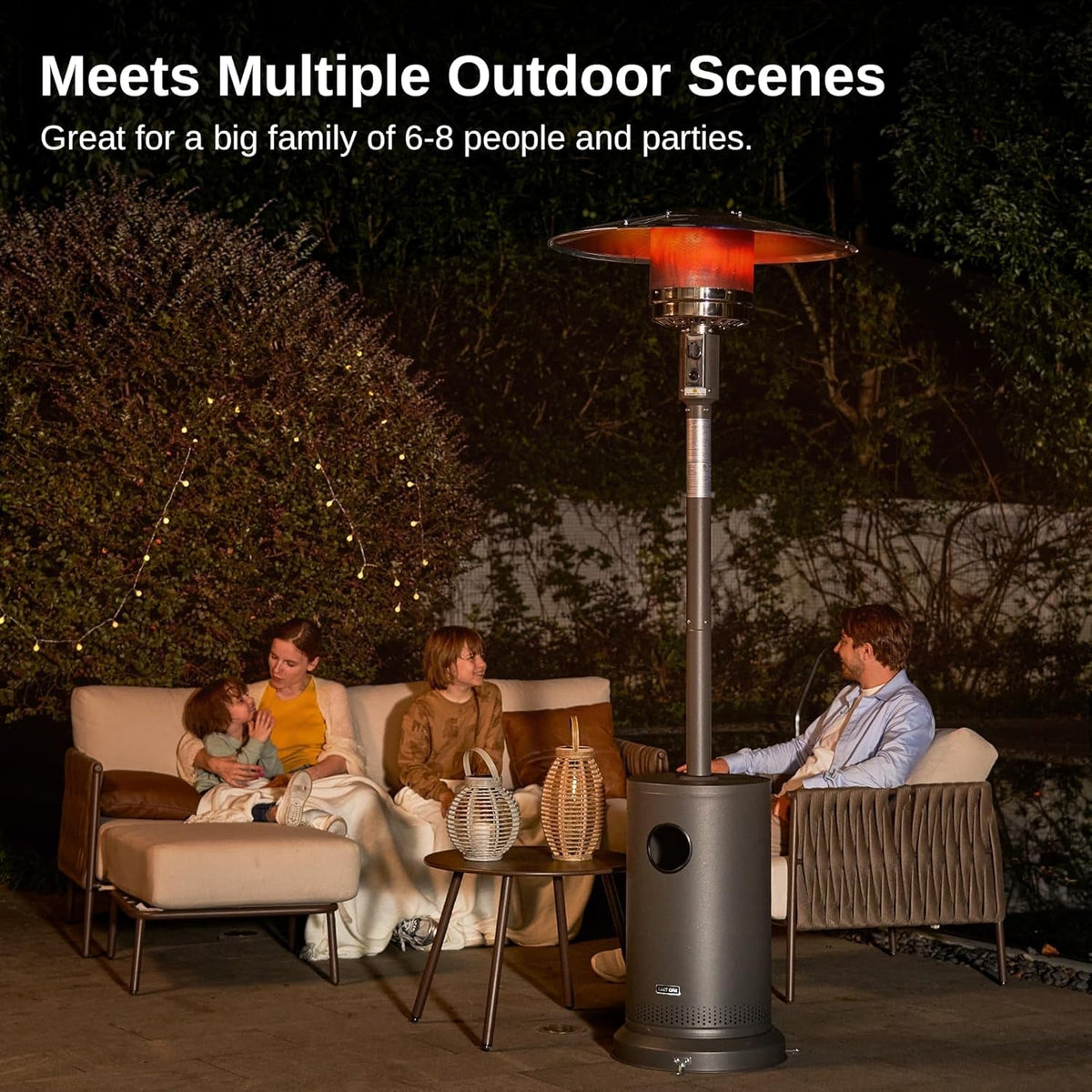 48,000 BTU Outdoor Patio Heater With Round Table Design