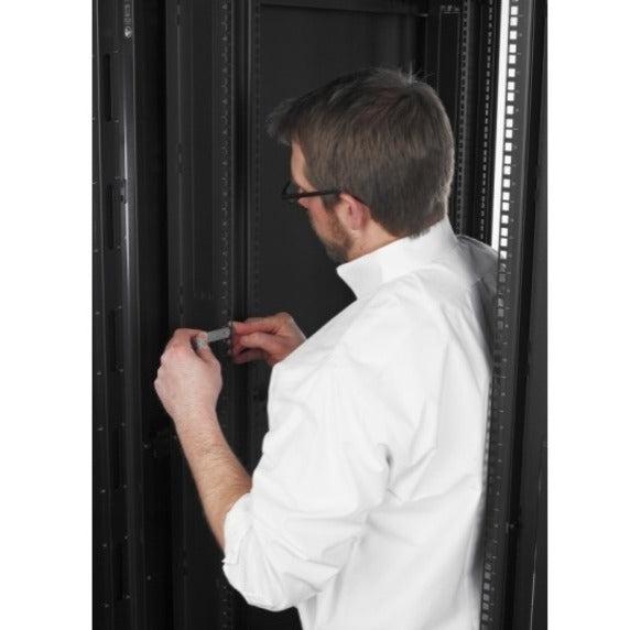 48U Server Rack Enclosure - Data Center Cabinet with Cable Management | APC NetShelter AR2587