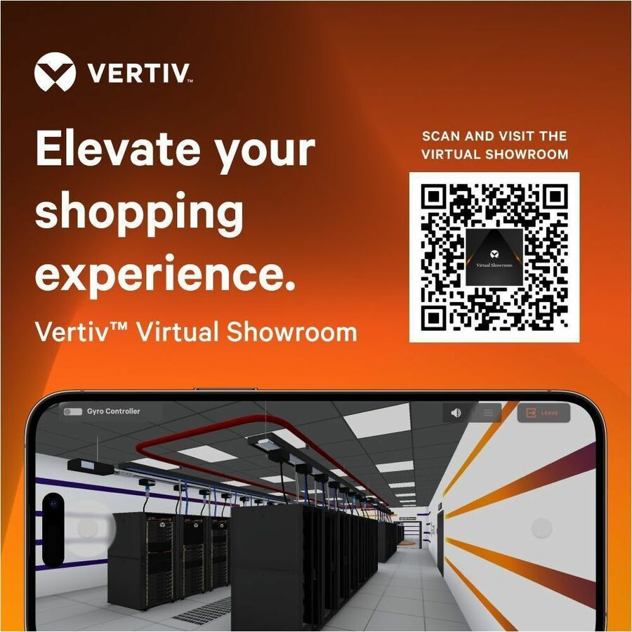 48U Server Rack - TAA Compliant Enterprise Cabinet 800x1200mm | Vertiv VR Rack VR3357TAA