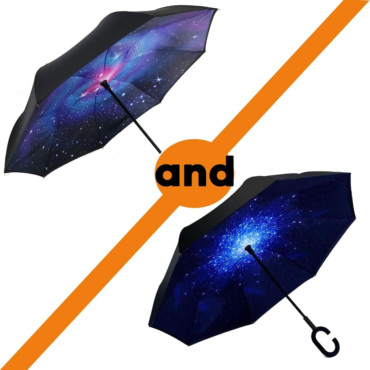 49 To 56 Inch Inverted Umbrella With C Shape Handle